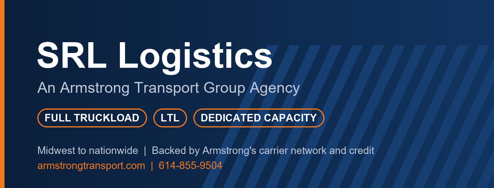 SRL Logistics, an Armstrong Transport Group Agency. Full truckload, LTL, dedicated capacity.